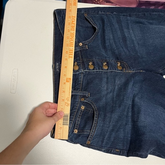 J. Crew Factory Mid Rise Flare Crop Jeans All Day Stretch Size 30 O2 - Picture 11 of 11